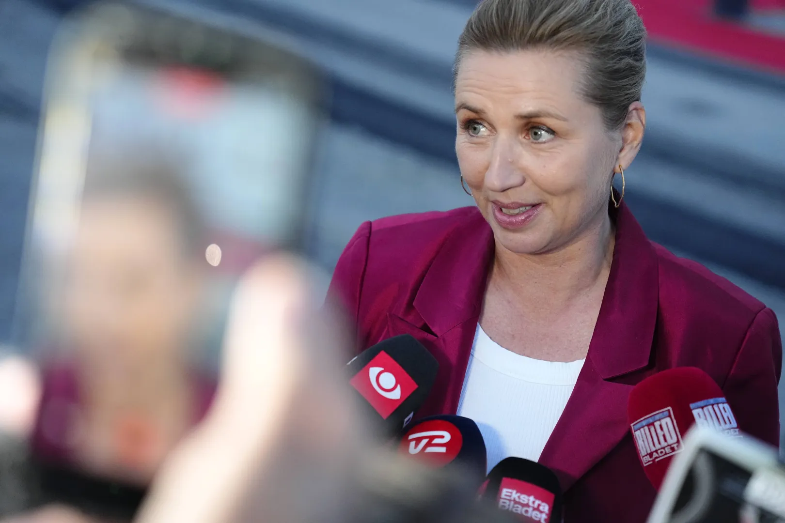 Mette Frederiksen Fot. PAP/EPA/SEBASTIAN ELIAS UTH