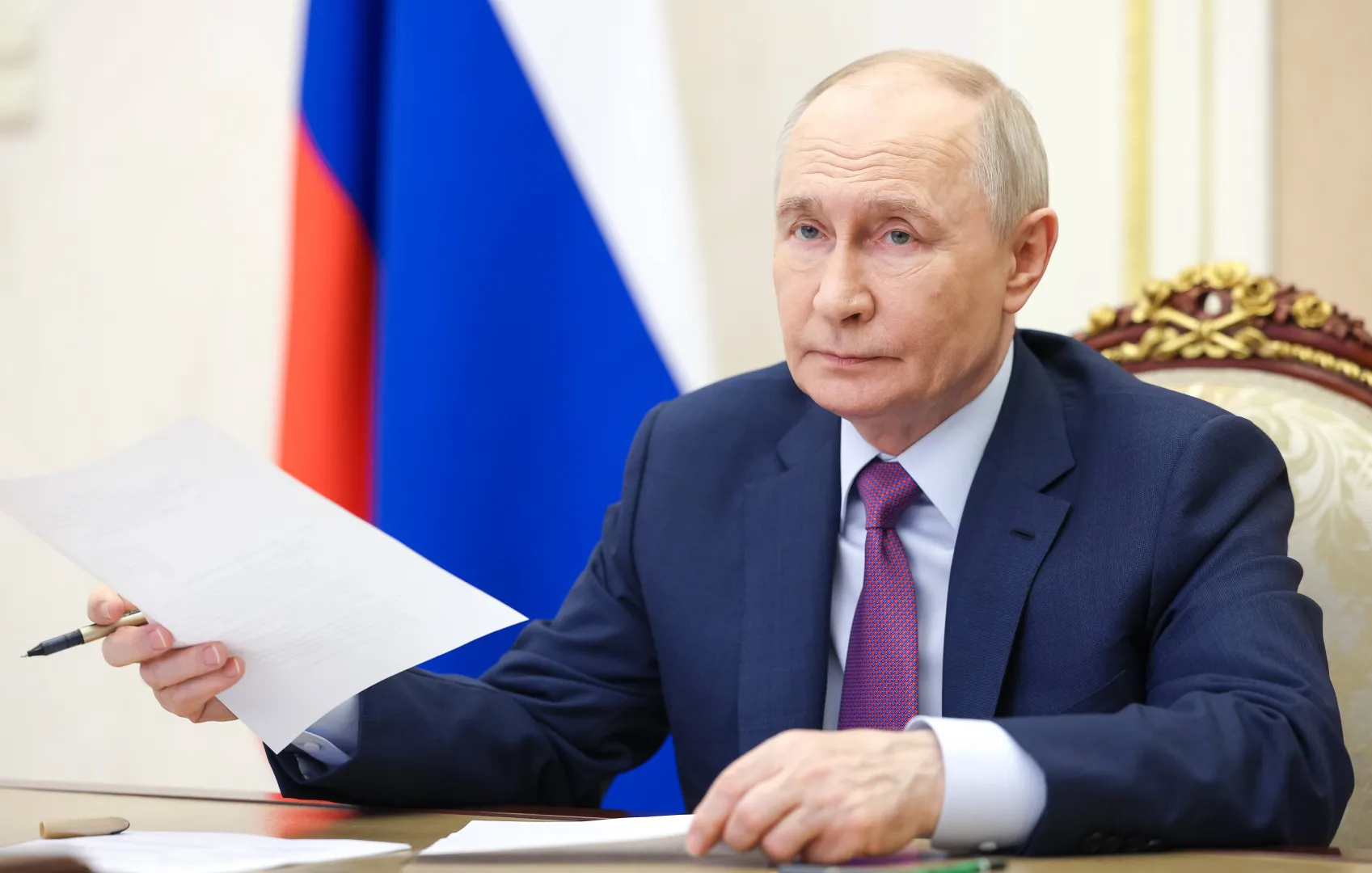 Władimir Putin. Fot. EPA/VYACHESLAV PROKOFYEV/SPUTNIK/KREMLIN / POOL