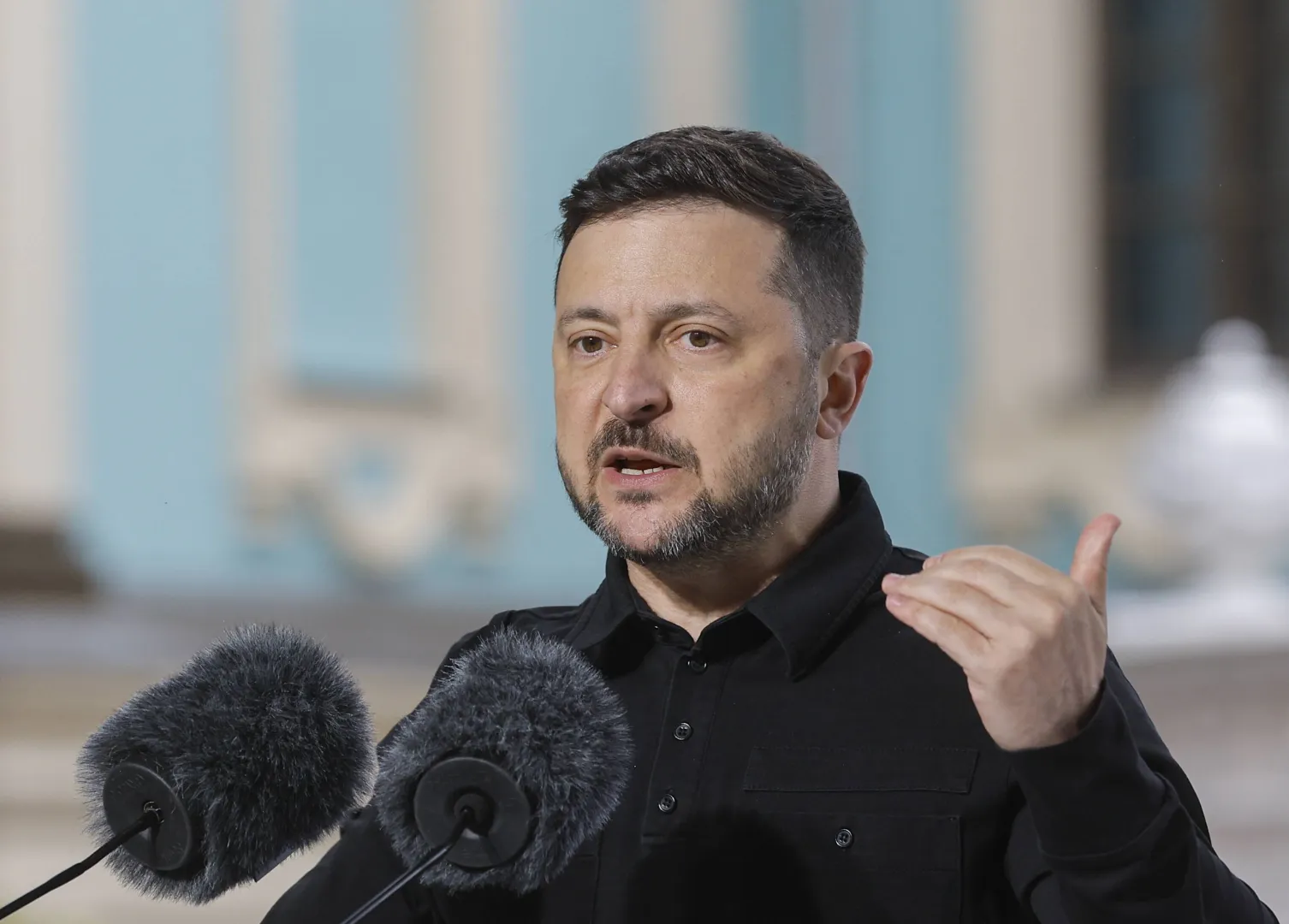 Wołodymyr Zełenski. Fot. PAP/EPA/SERGEY DOLZHENKO 