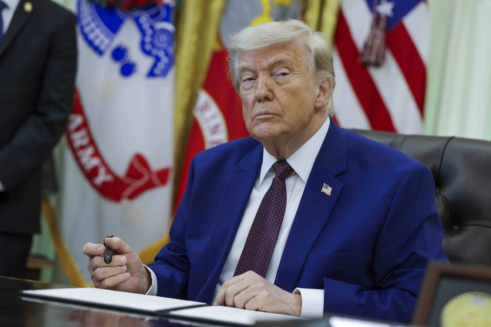 Prezydent USA Donald Trump. Fot. PAP/EPA/	SHAWN THEW / POOL