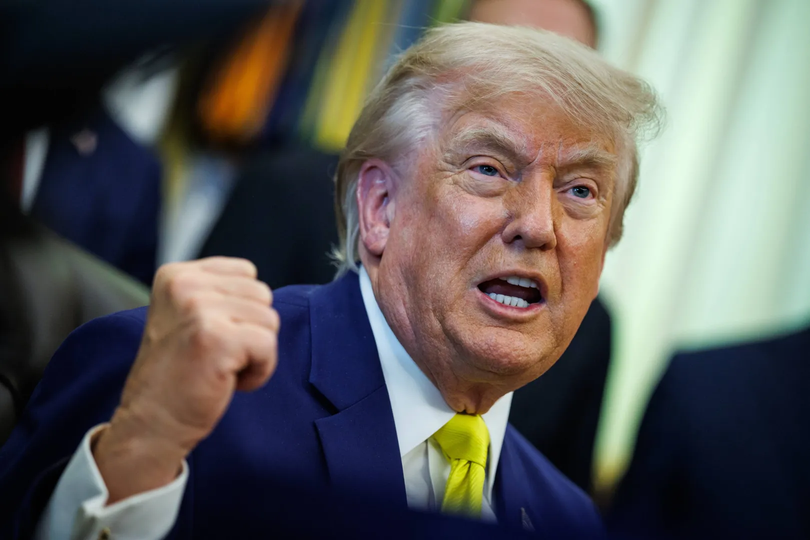 Президент США Дональд Трамп. Fot. PAP/EPA/Samuel Corum / Pool