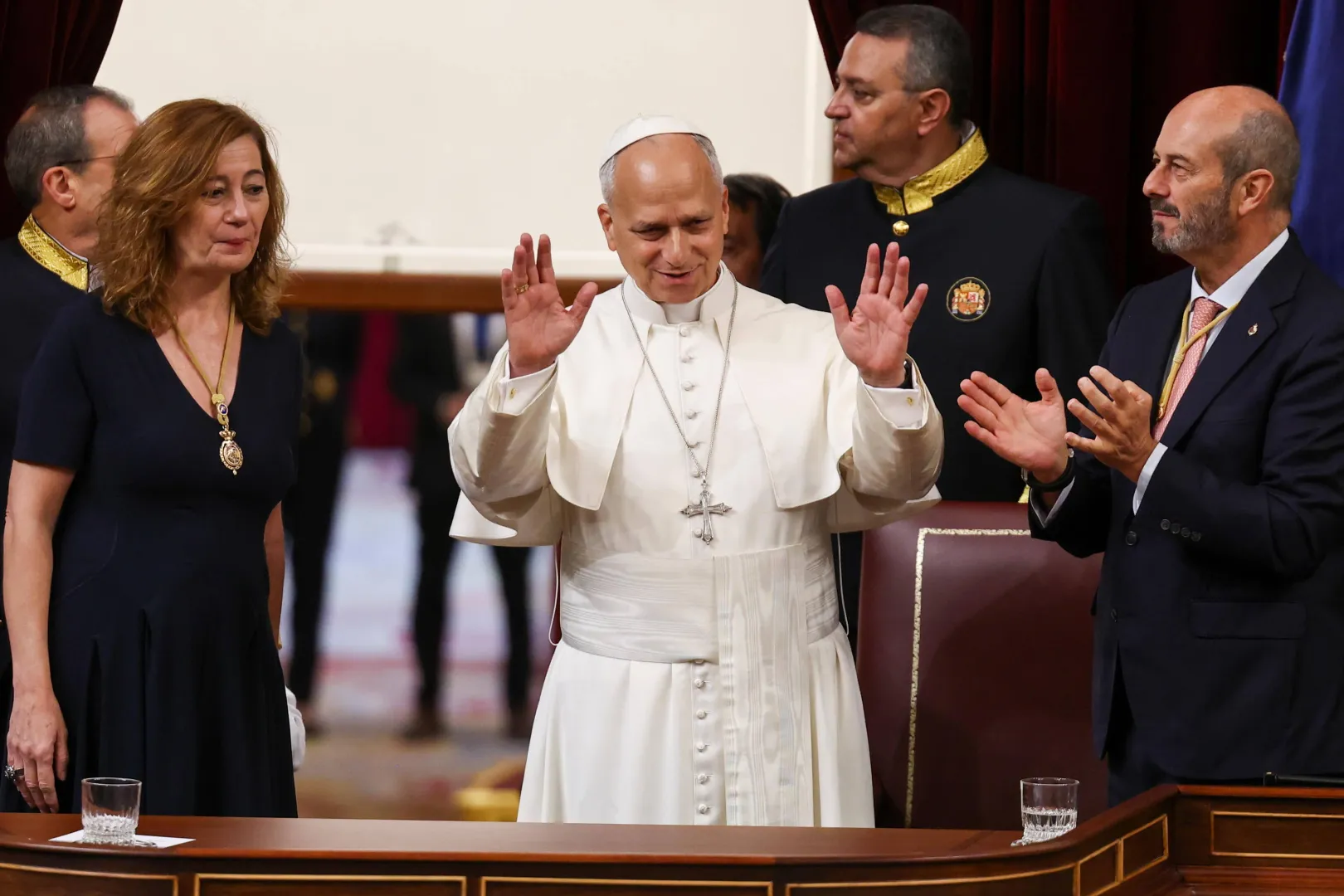 Papież Leon XIV. Fot. PAP/EPA/Yara Nardi