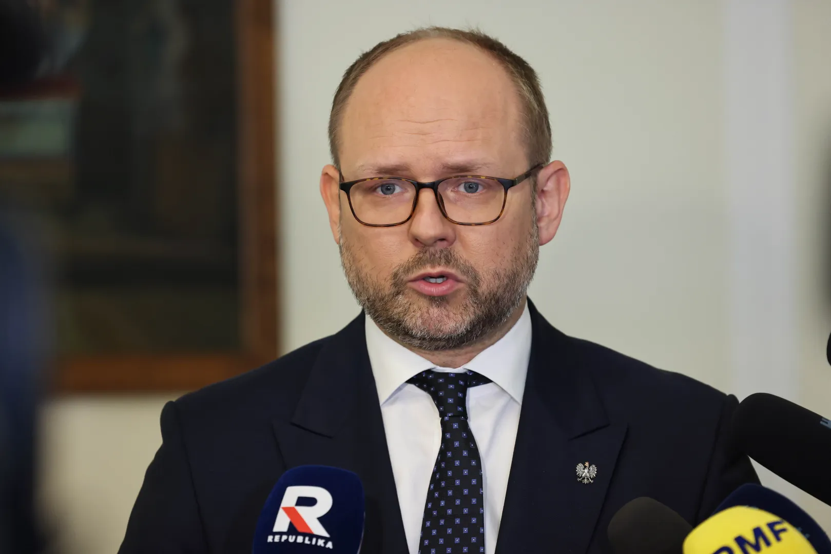 Керівник Бюро міжнародної політики при президентові Польщі Марцін Пшидач. Fot. PAP/Albert Zawada
