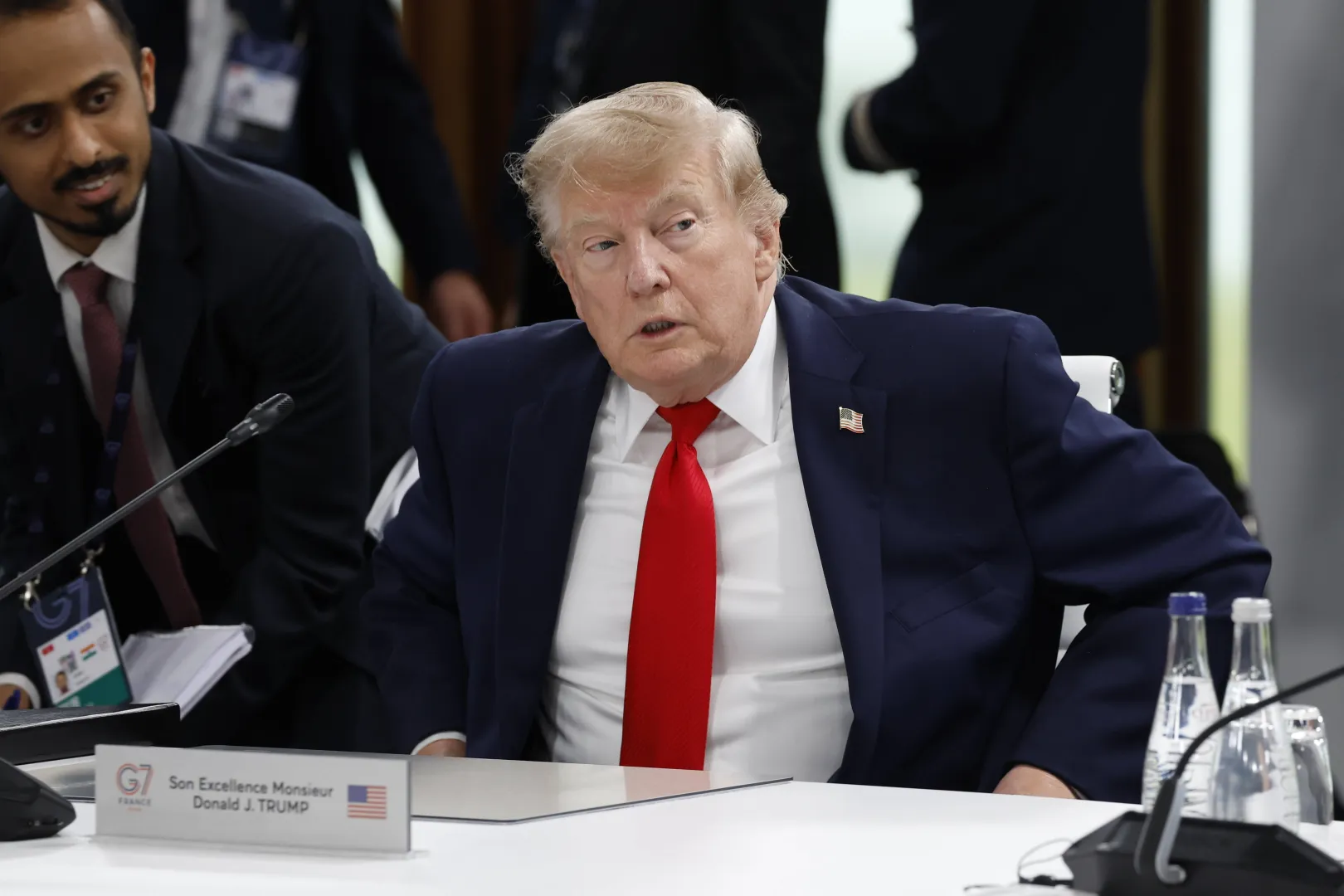 Prezydent USA Donald Trump. Fot. PAP/EPA/YOAN VALAT