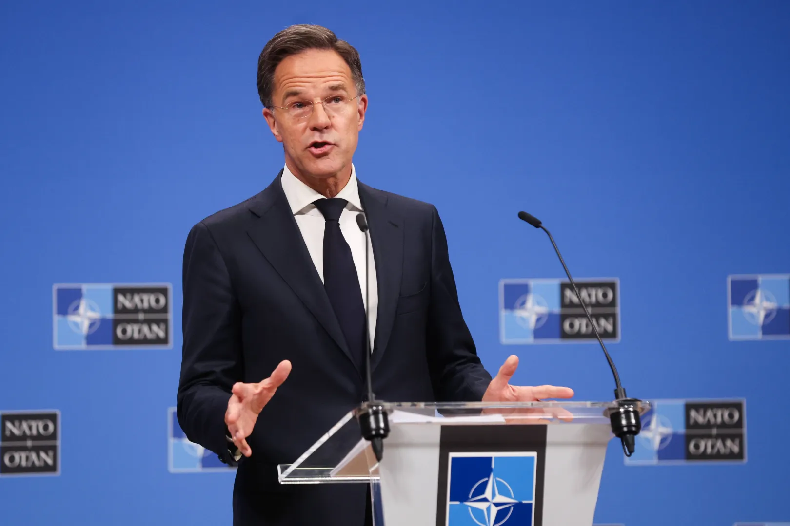 Mark Rutte Fot. PAP/EPA/Olivier Hoslet