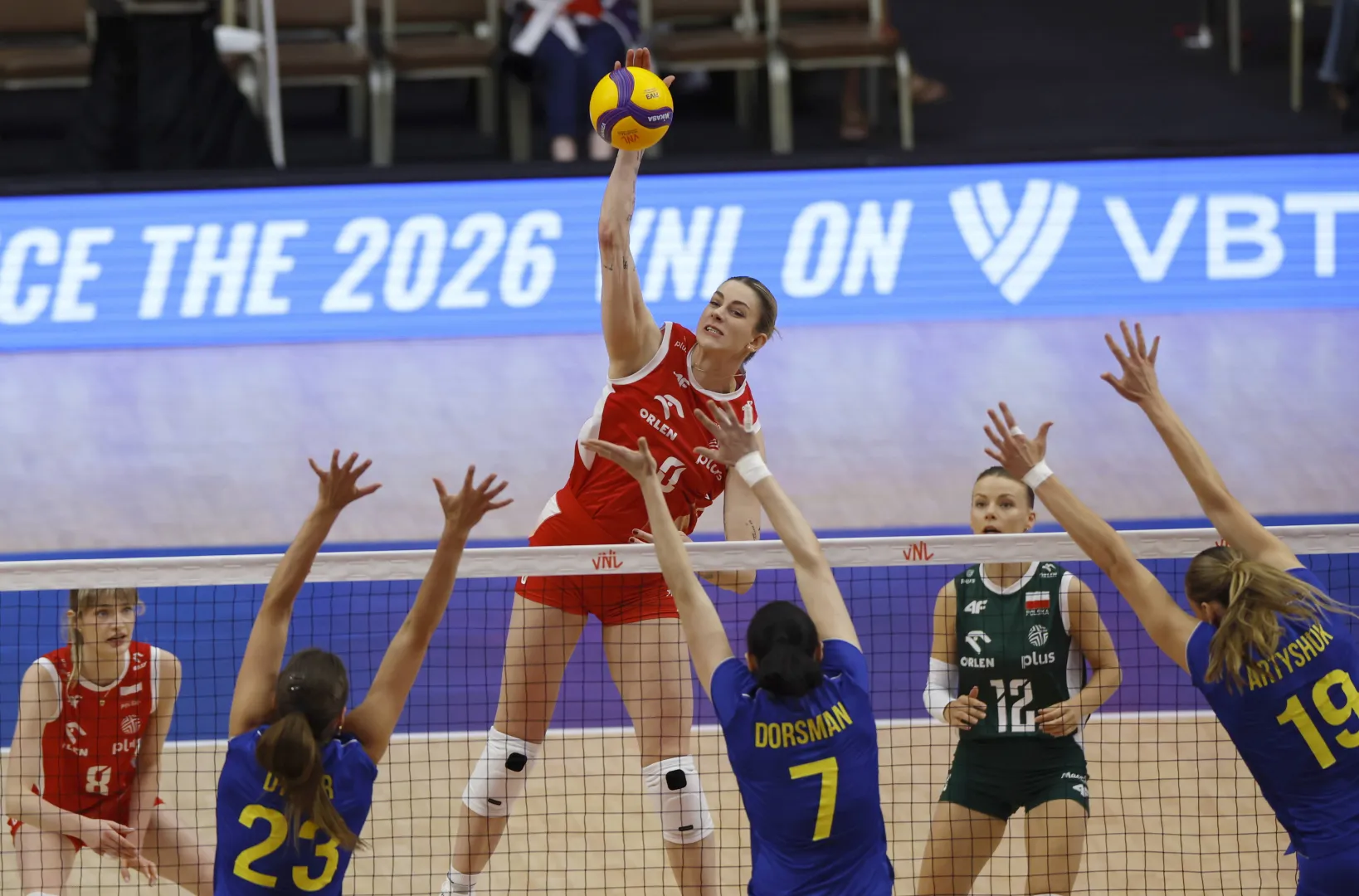 Polskie siatkarki pokonały w Bangkoku Ukrainę 3:1. Fot. PAP/EPA/	RUNGROJ YONGRIT