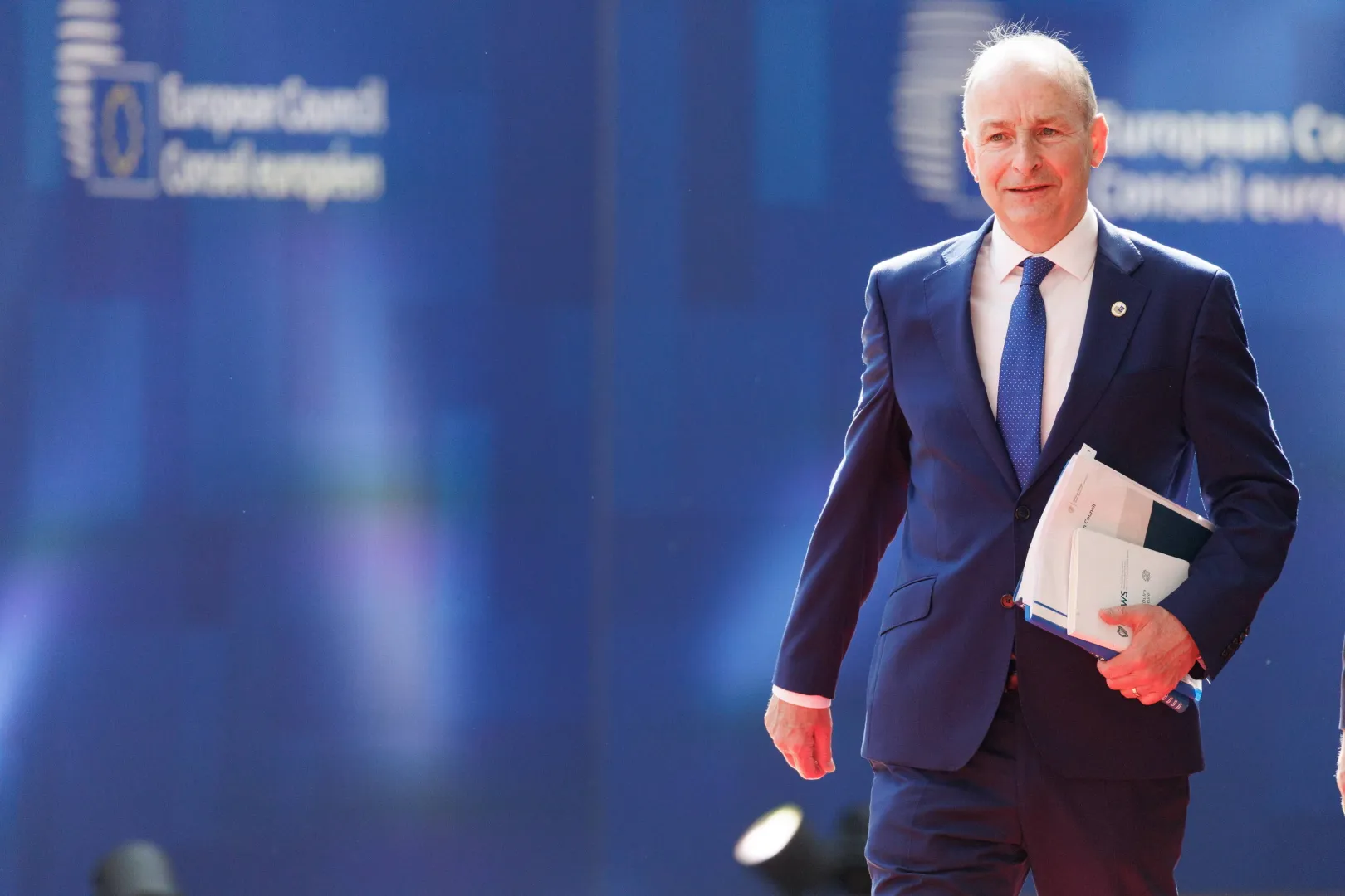 Премьер-министр Ирландии Михол Мартин. Fot. PAP/EPA/OLIVIER MATTHYS
