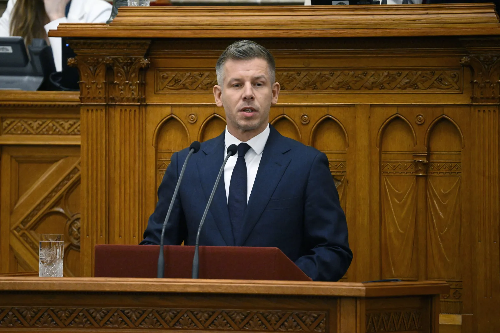 Premier Węgier Peter Magyar. Fot. EPA/Boglarka Bodnar 