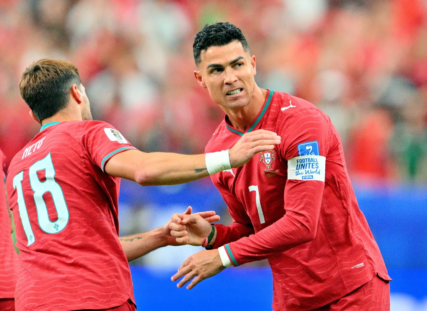 Cristiano Ronaldo. Fot. PAP/EPA/SAM WASSON