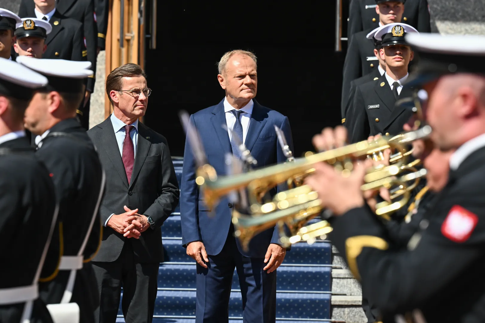Premierzy Polski Donald Tusk oraz Szwecji Ulf Kristersson. Fot. PAP/Marcin Gadomski