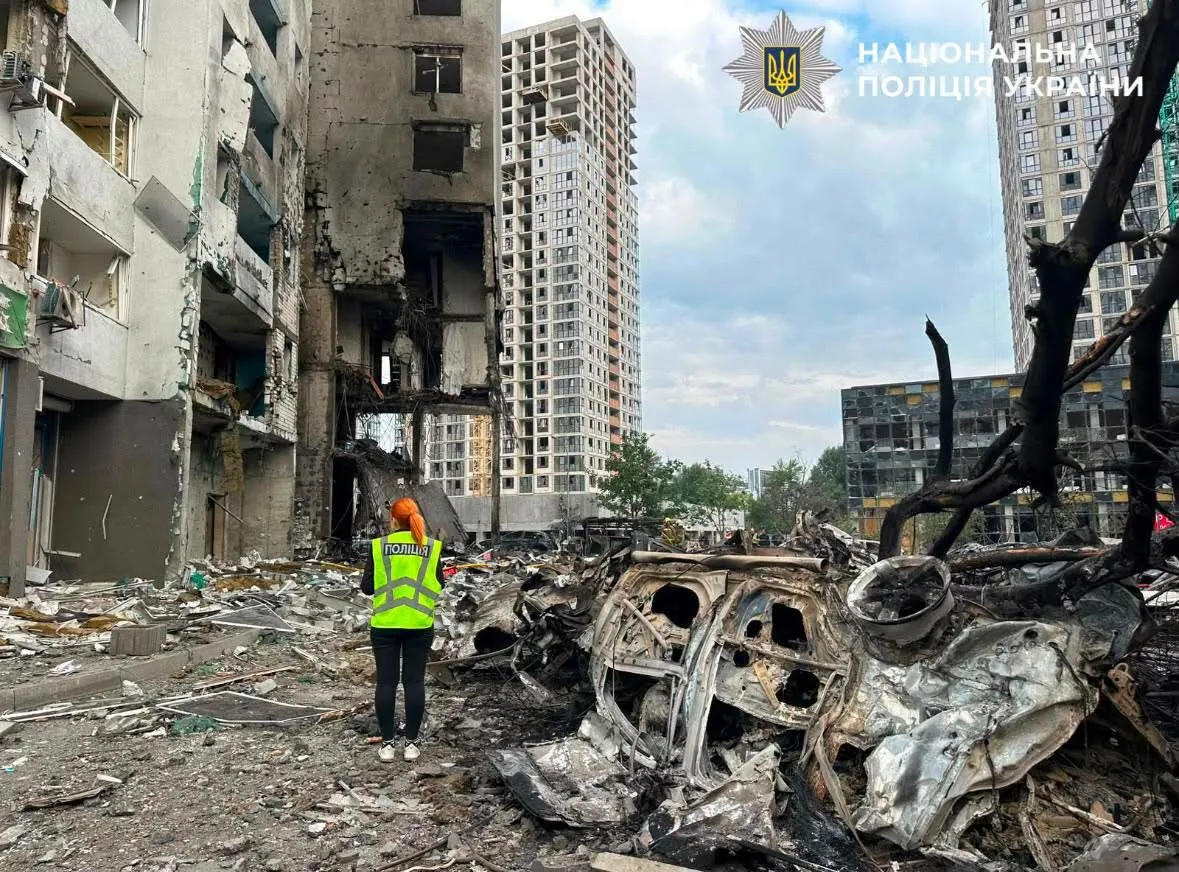 Последствия российских атак. Fot. Facebook/Національна поліція України