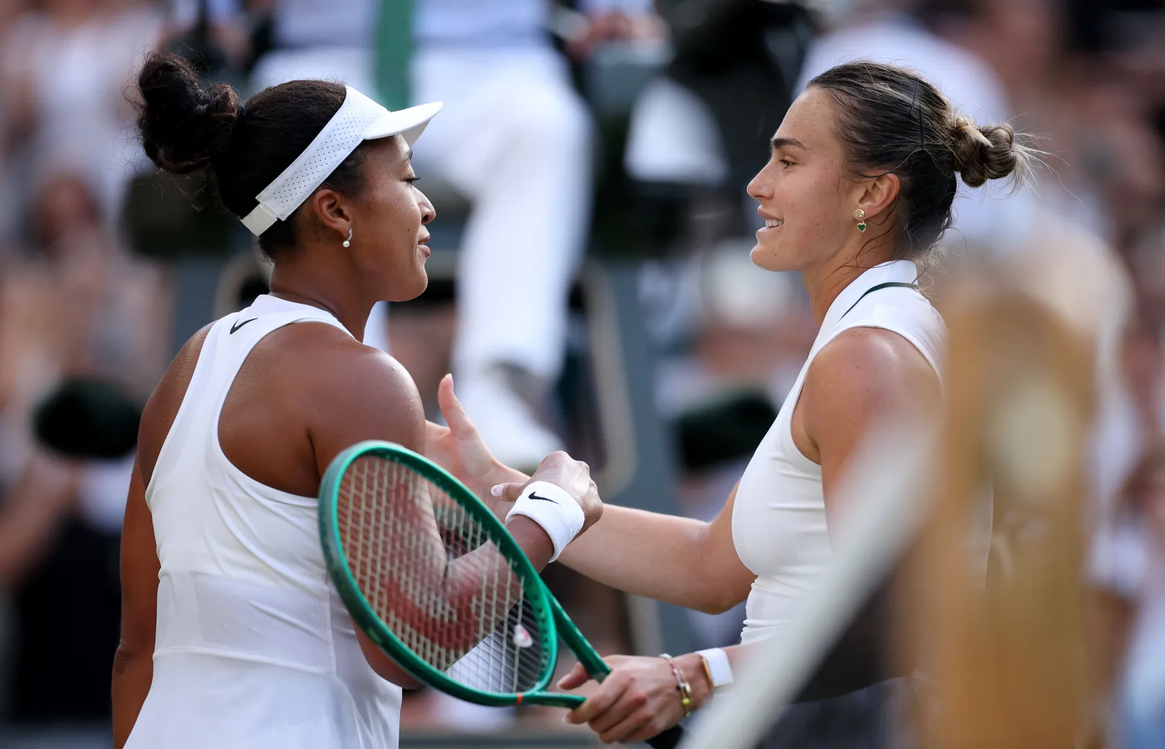 Naomi Osaka i Aryna Sabalenka Fot. PAP/EPA/ADAM VAUGHAN
