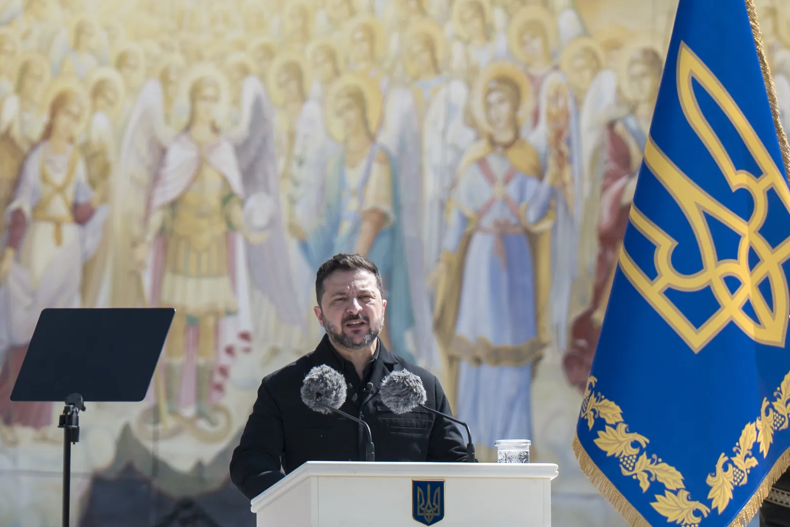 Prezydent Ukrainy Wołodymyr Zełenski. Fot. EPA/MAXYM MARUSENKO