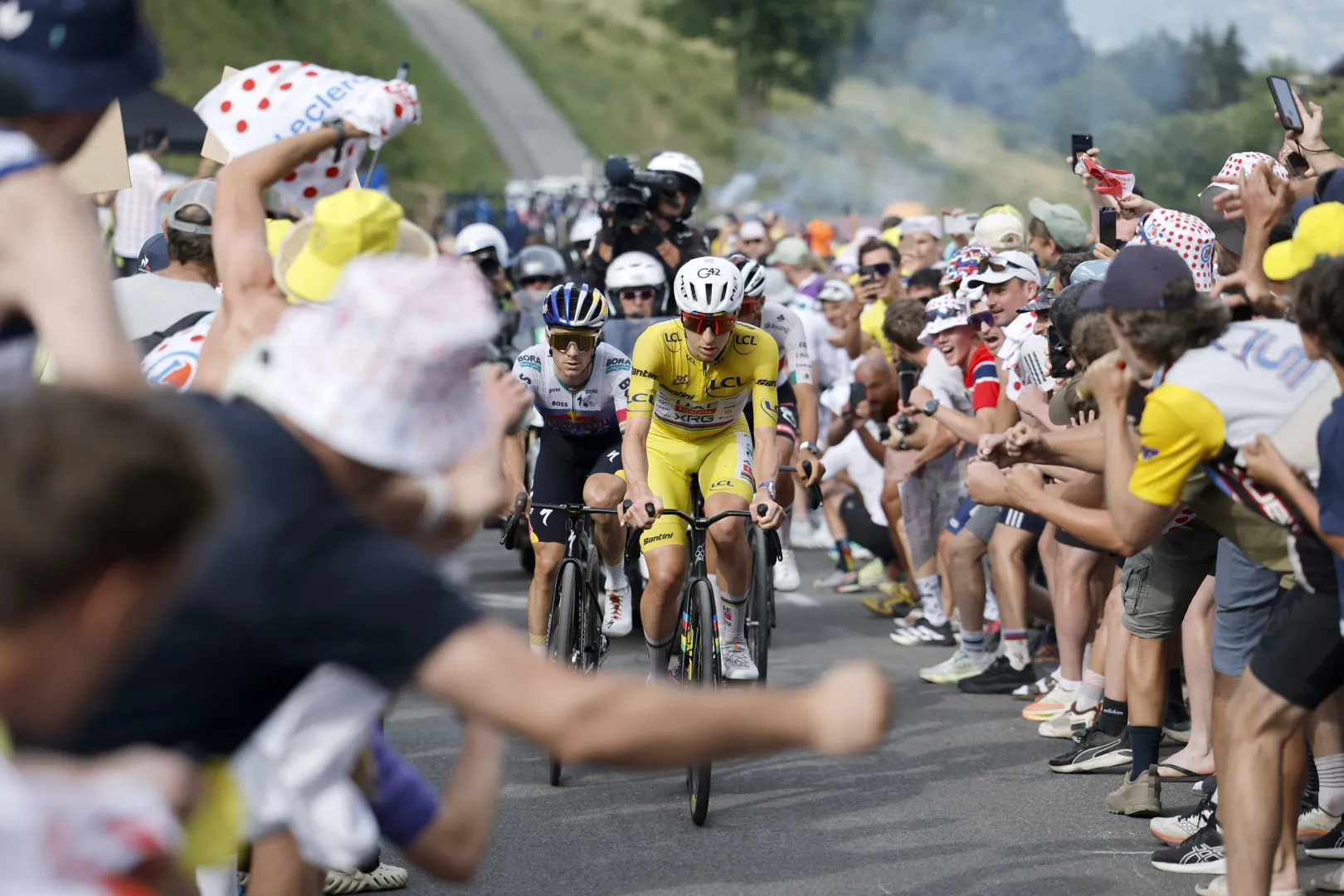 Wyścig kolarski Tour de France Fot. PAP/EPA/GUILLAUME HORCAJUELO