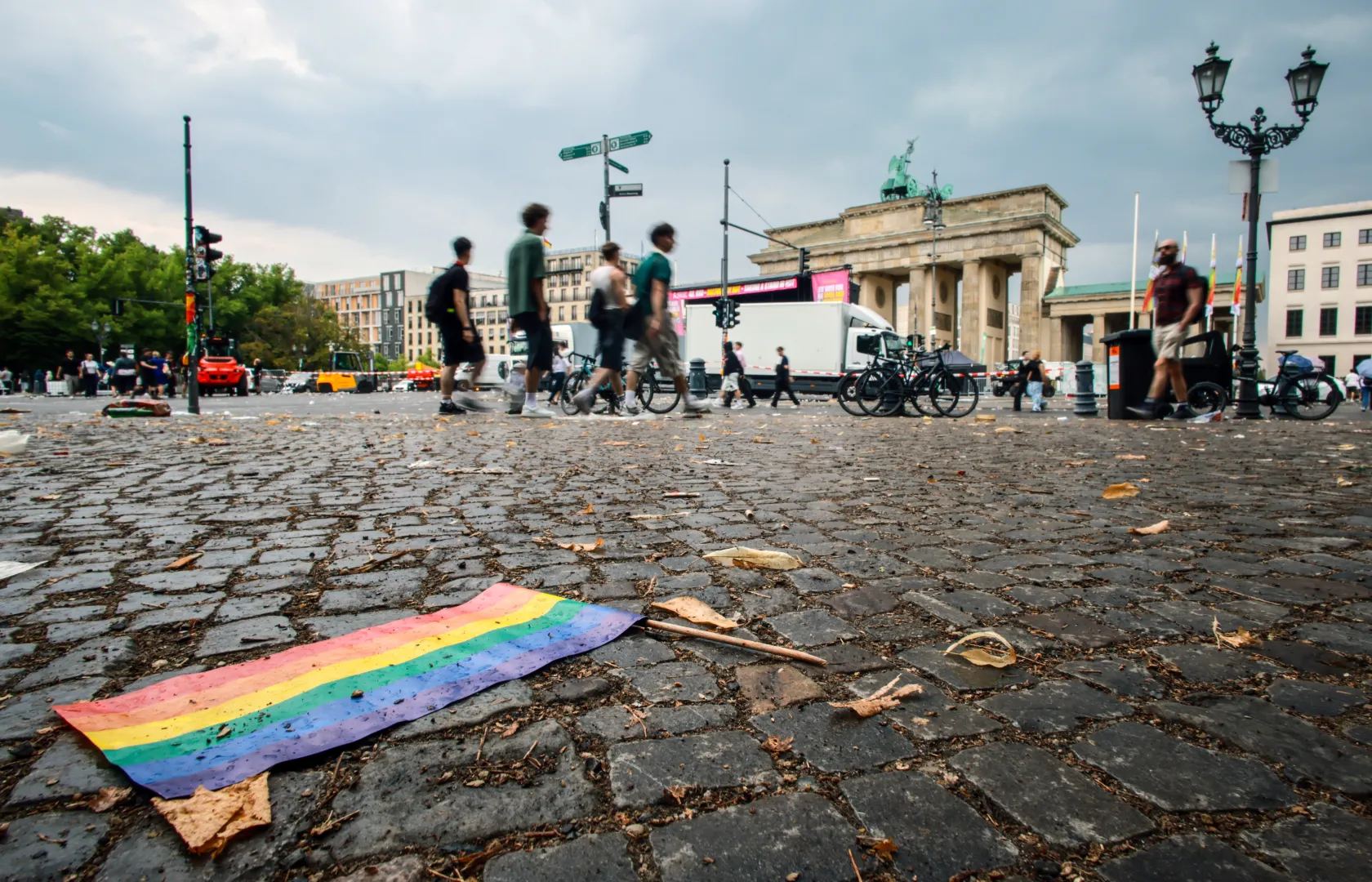Berlin. Okolice miejsca zamachu Fot. PAP/EPA/CLEMENS BILAN