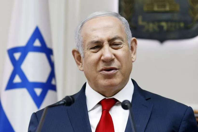Premier Izraela Benjamin Netanjahu. Fot. PAP/EPA/fot. PAP/EPA/GALI TIBBON / POOL