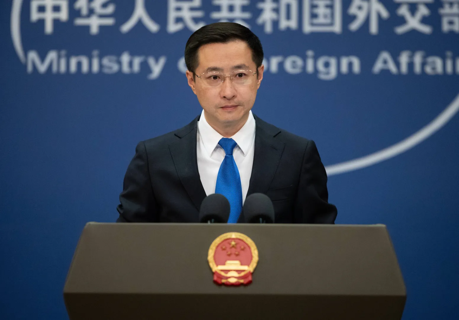 Lin Jian. Photo: PAP/EPA/JESSICA LEE 