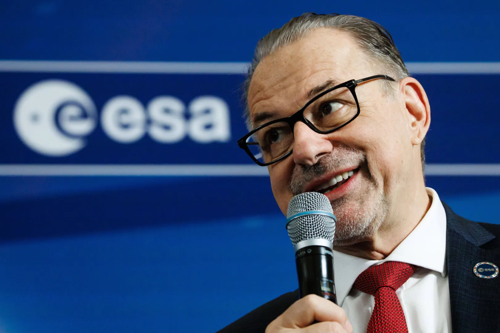 Dyrektor generalny ESA Josef Aschbacher. Fot. EPA/CLEMENS BILAN