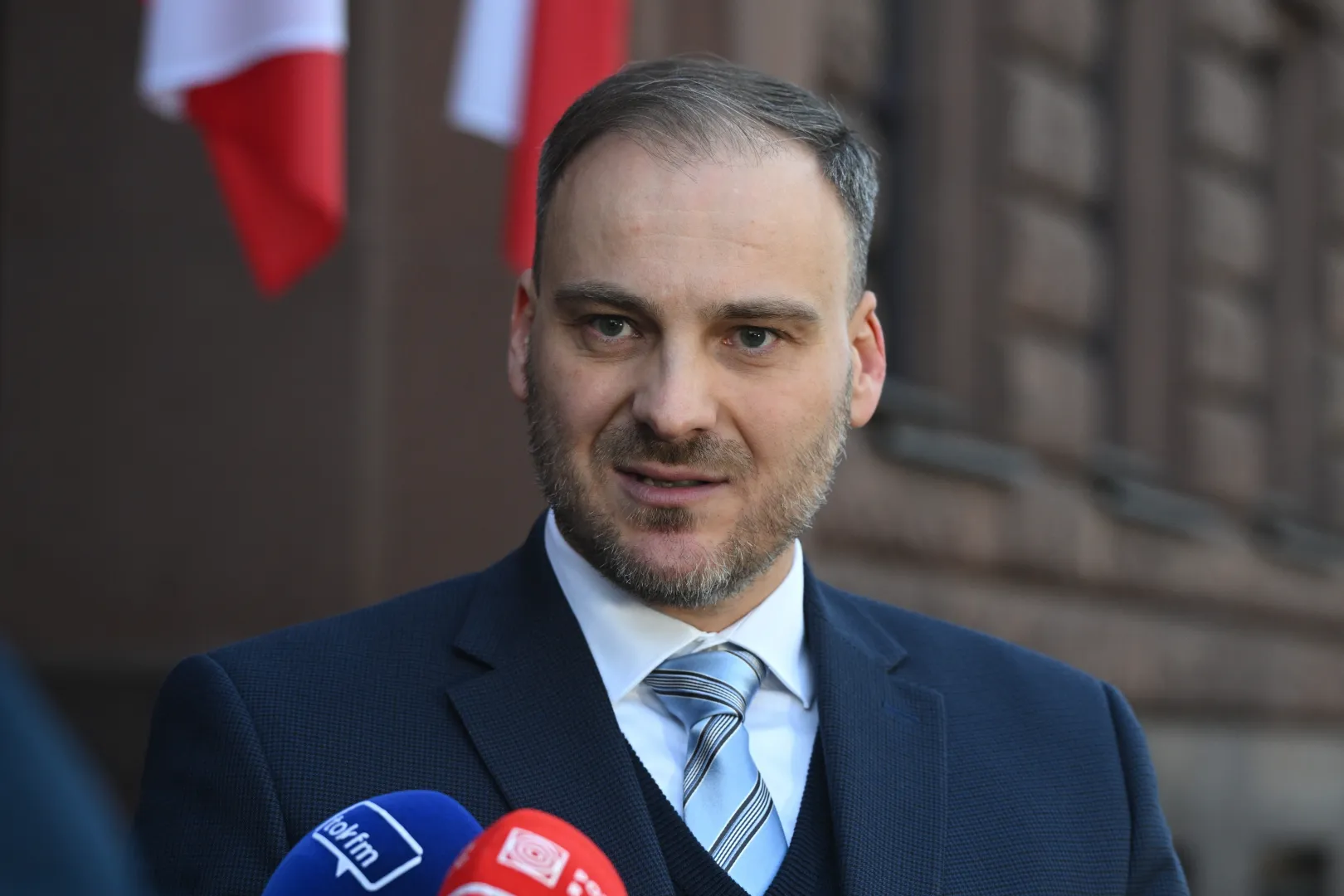 Rzecznik prasowy Ministerstwa Spraw Zagranicznych Maciej Wiewiór. Fot. PAP/	Radek Pietruszka