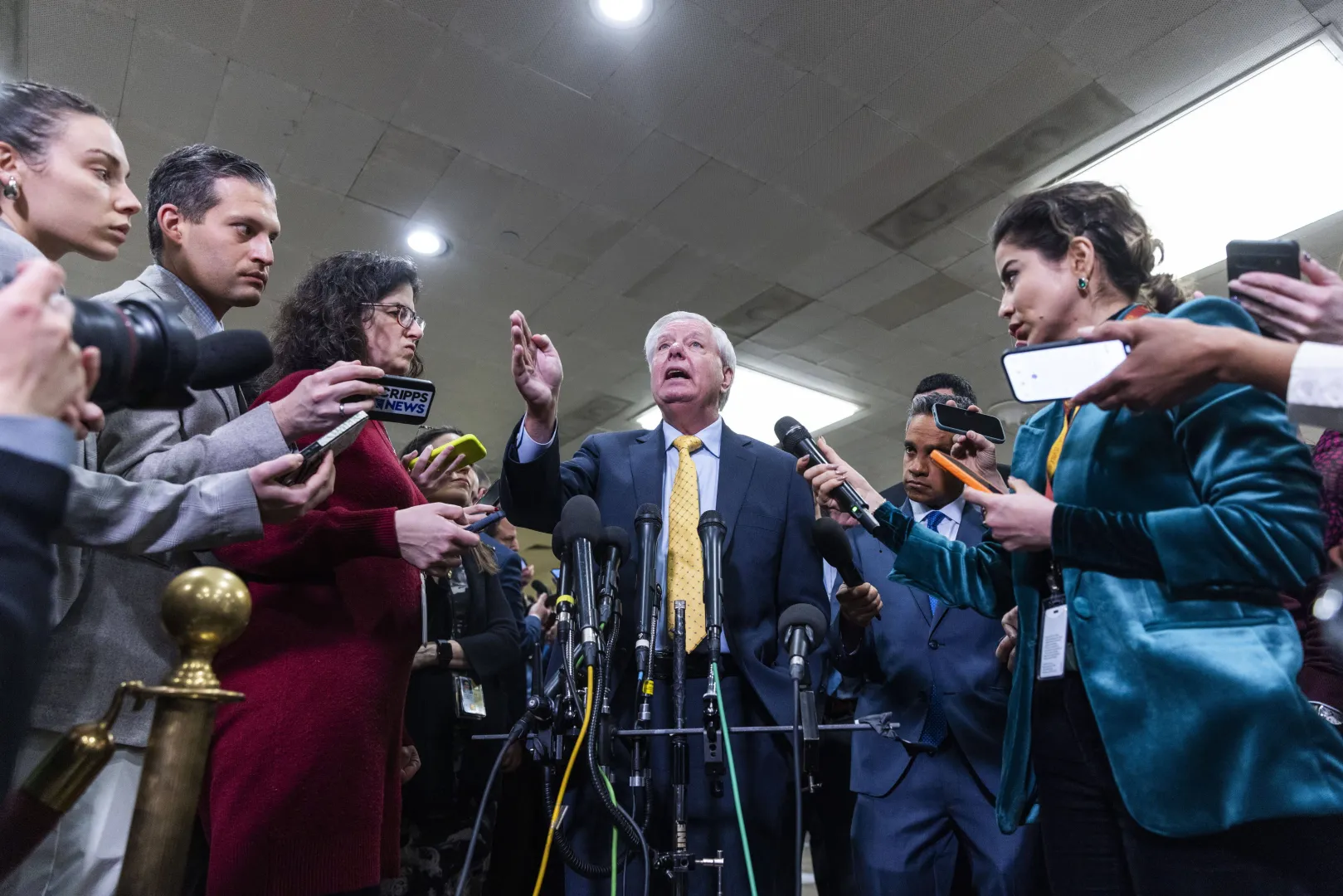 Lindsey Graham. Fot. PAP/EPA/	JIM LO SCALZO
