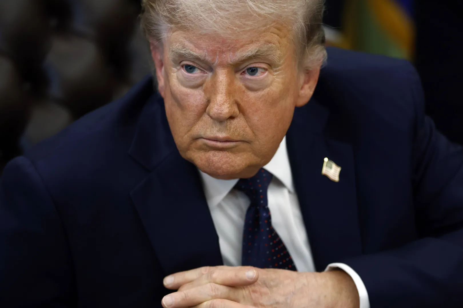 Prezydent USA Donald Trump. Fot. PAP/EPA/	WILL OLIVER / POOL