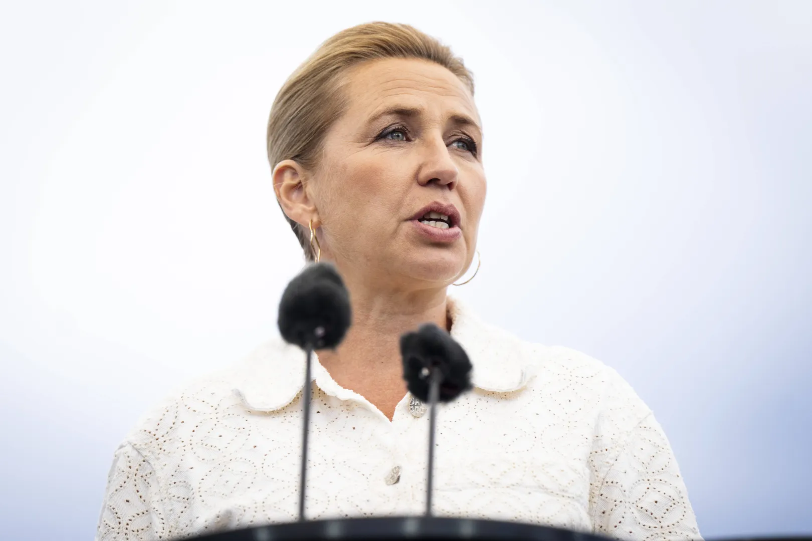 Premier Danii Mette Frederiksen. Fot. PAP/EPA/Sebastian Elias Uth