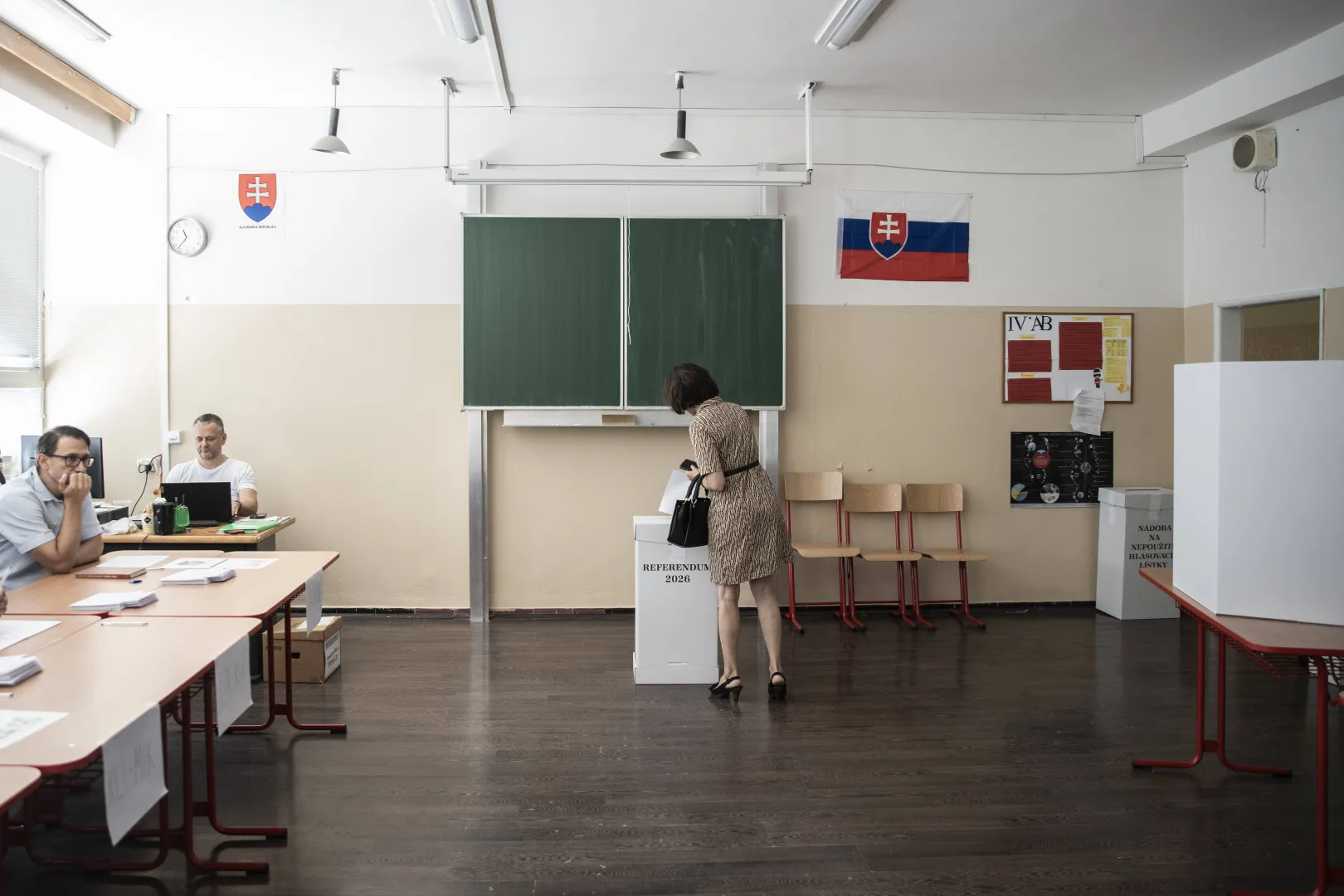 Referendum na Słowacji. Fot. PAP/EPA/JAKUB GAVLAK