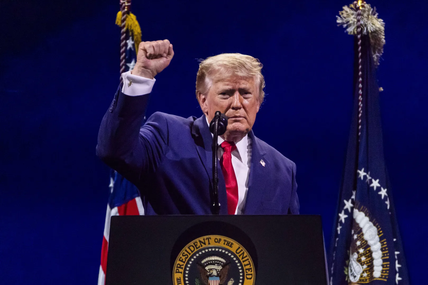 Donald Trump. Fot. EPA/JIM LO SCALZO / POOL