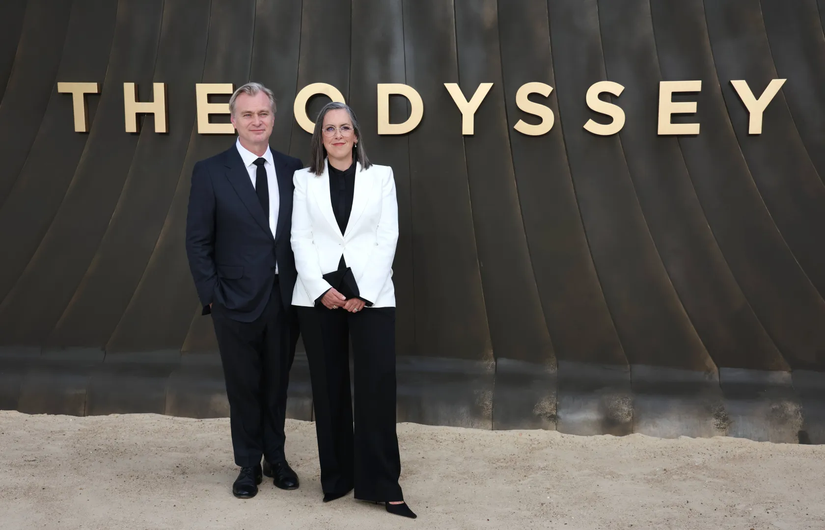 Brytyjski reżyser Christopher Nolan i brytyjska producentka Emma Thomas. Fot. PAP/EPA/ANDY RAIN
