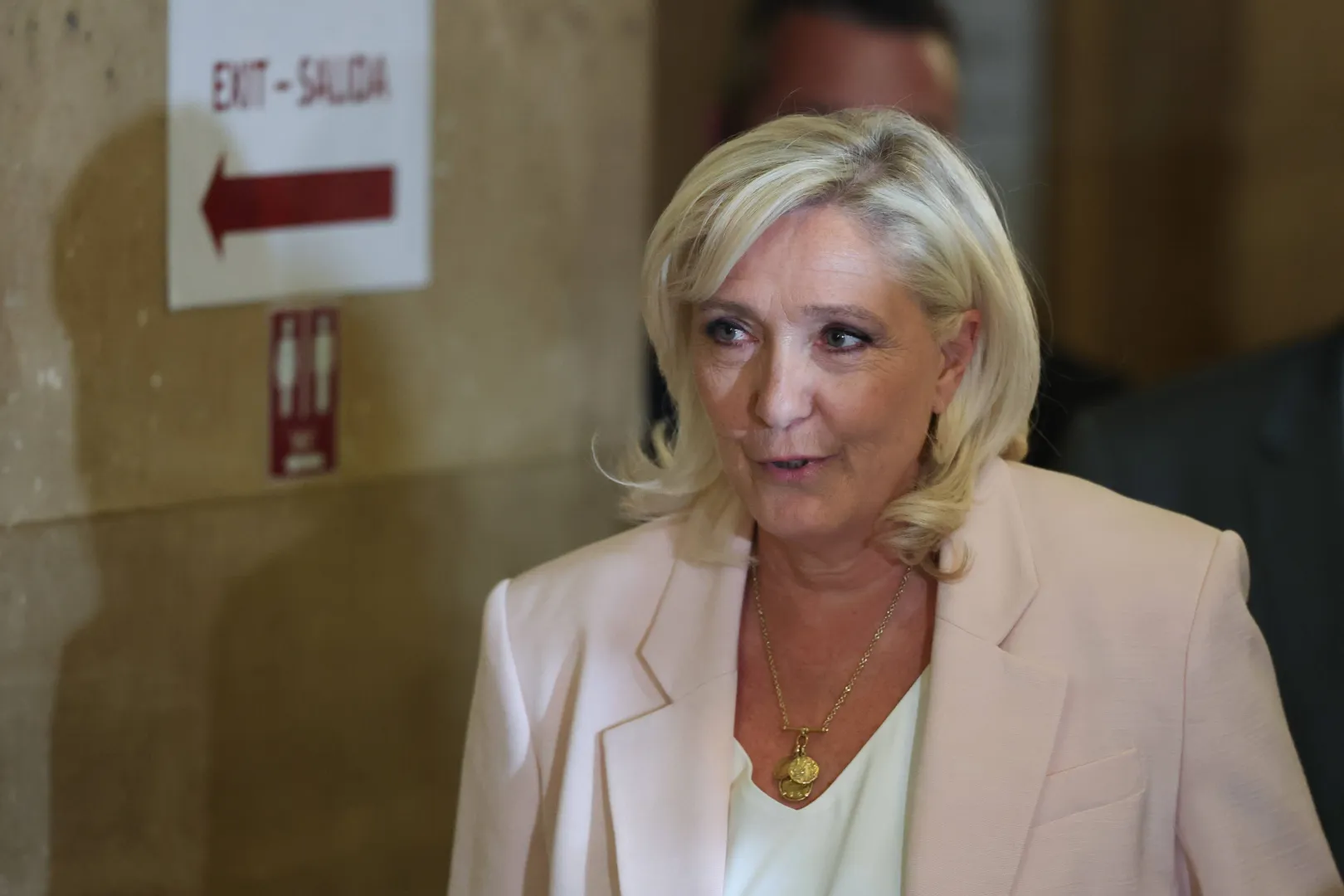 Liderka francuskiej skrajnej prawicy Marine Le Pen. Fot. PAP/EPA/Mohammed Badra