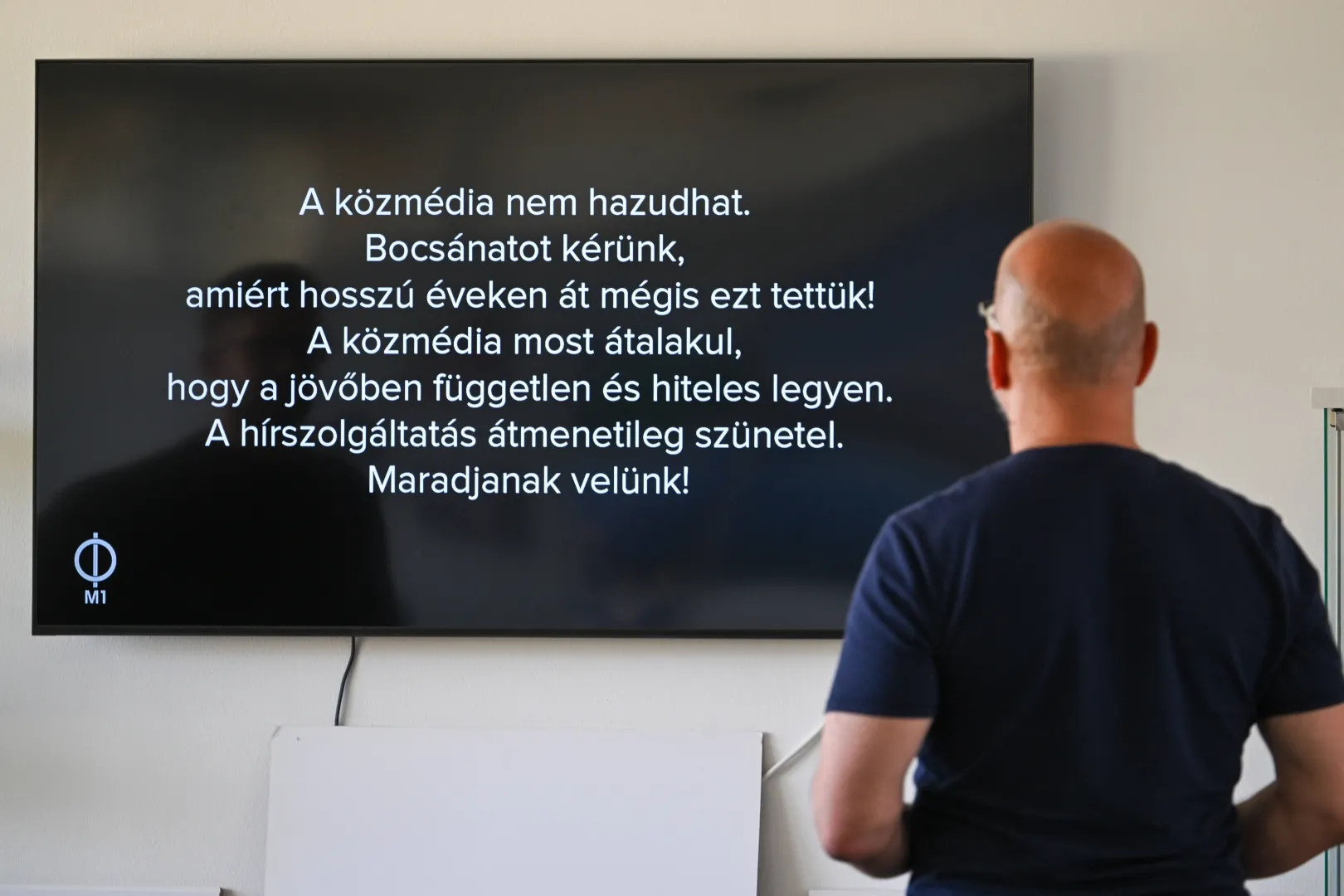 Zawieszona emisja wiadomości na WęgrzechFot. PAP/EPA/Tibor Illyes