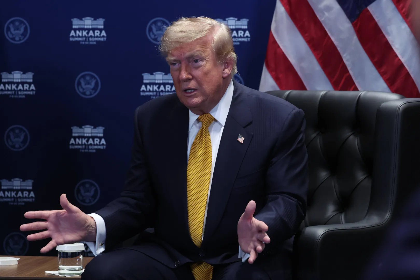 Prezydent USA na szczycie NATO w Ankarze. Fot. PAP/EPA/FILIP SINGER