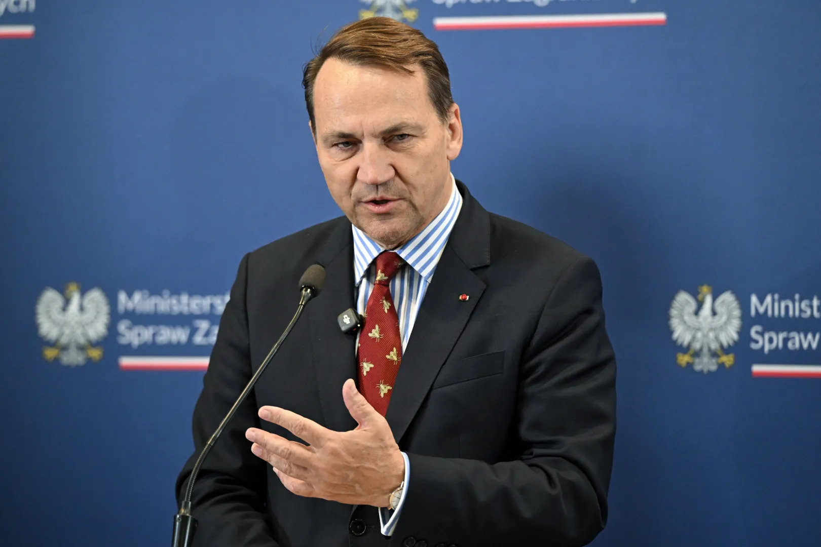 Szef MSZ Radosław Sikorski. Fot. PAP/Radek Pietruszka