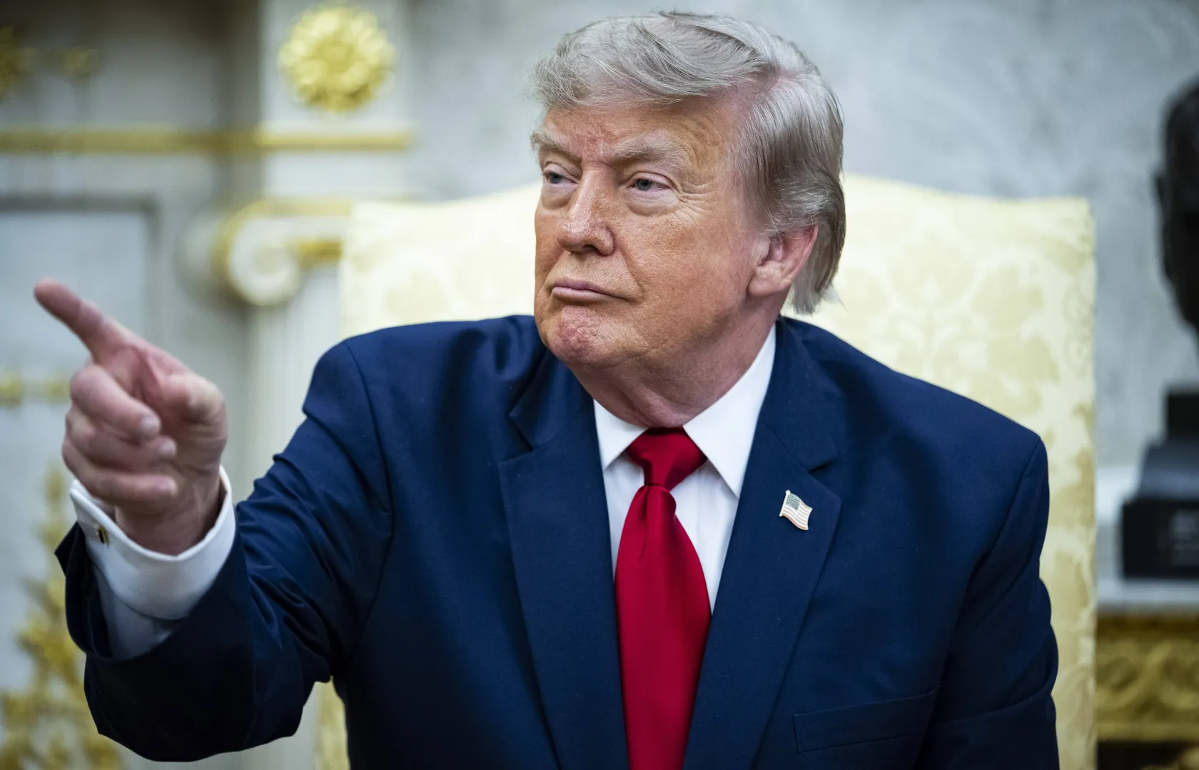 Prezydent USA Donald Trump. Fot. PAP/EPA/GRAEME SLOAN / POOL