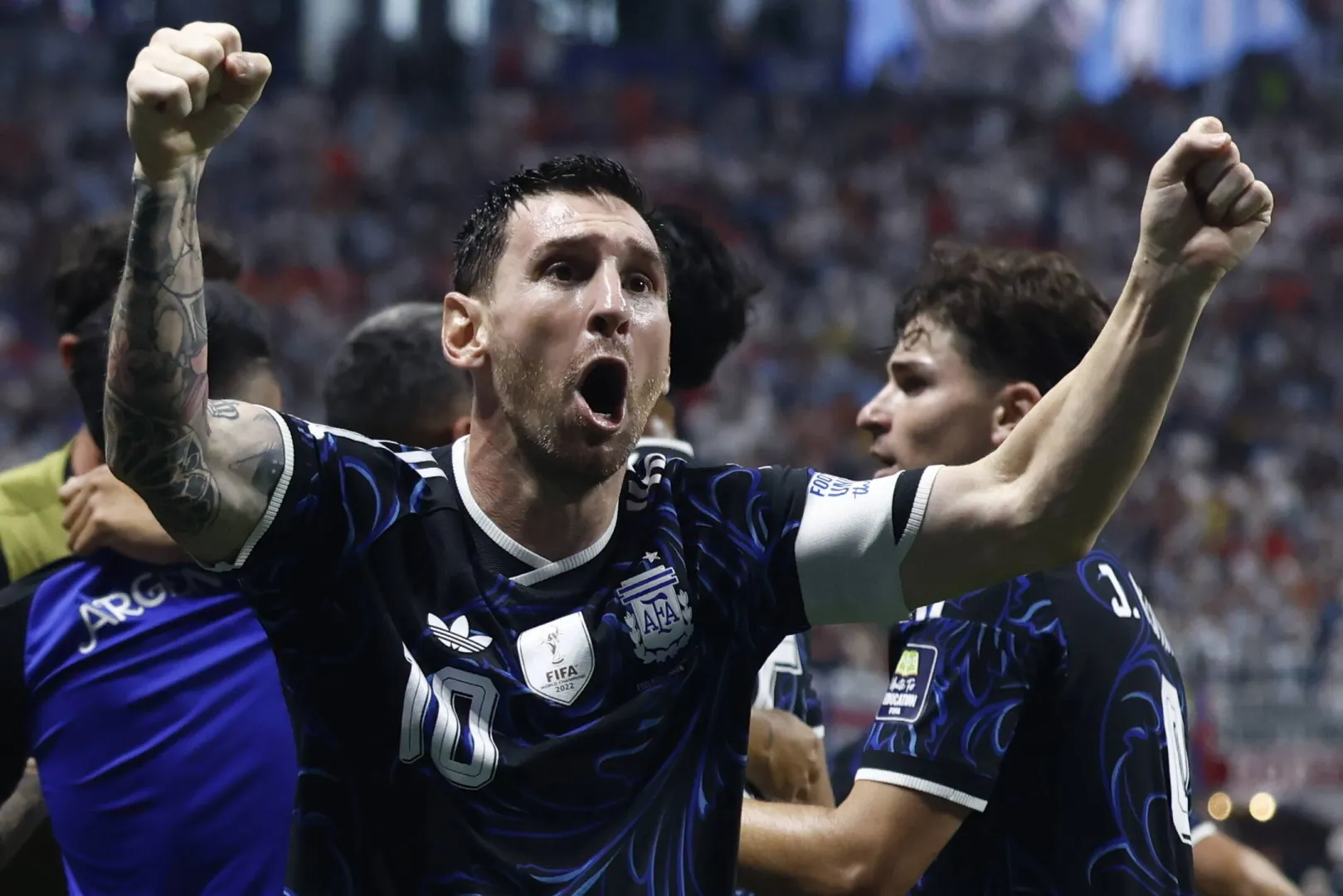 Reprezentacja Argentyny wygrała półfinałowe spotkanie mistrzostw świata z Anglią 2:1. Fot. PAP/EPA/	WILL OLIVER