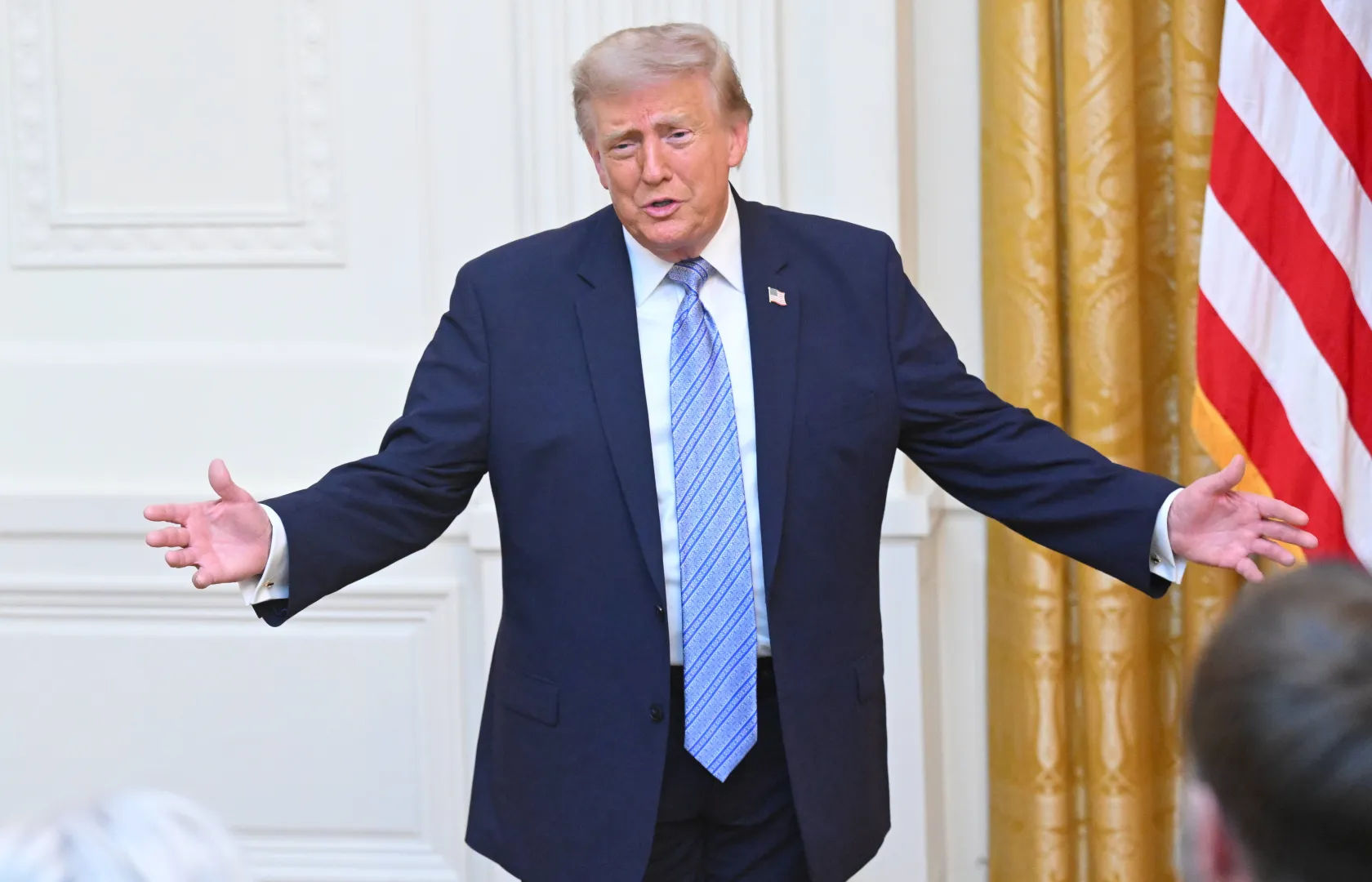 Prezydent USA Donald Trump. Fot. PAP/EPA/SAUL LOEB / POOL