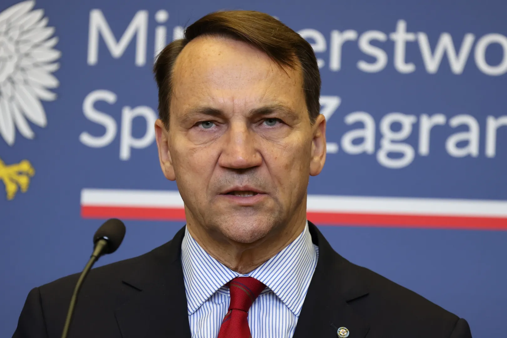 Szef MSZ Radosław Sikorski. Fot. PAP/	Albert Zawada