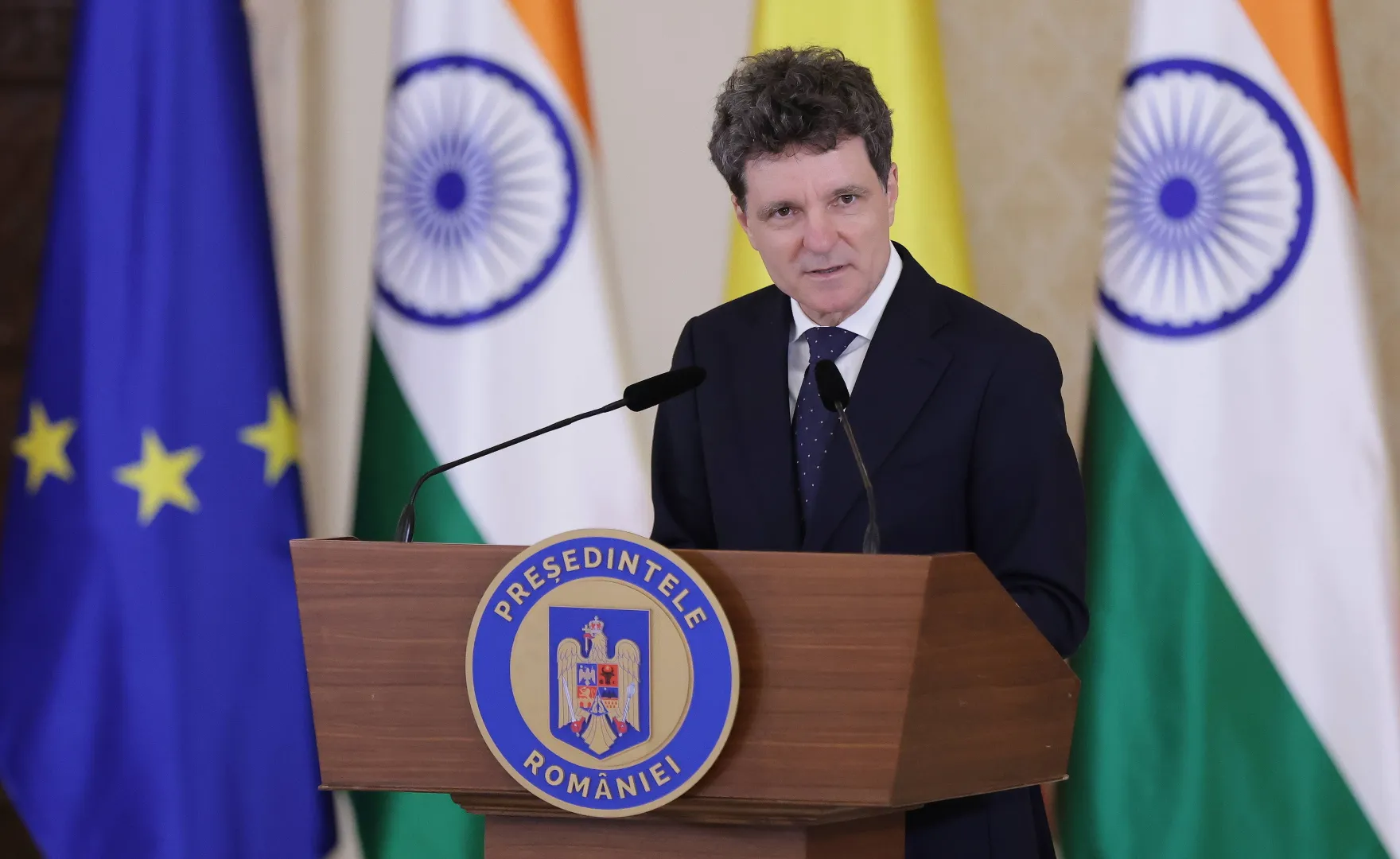 Президент Румынии Никушор Дан. Fot. PAP/EPA/ROBERT GHEMENT