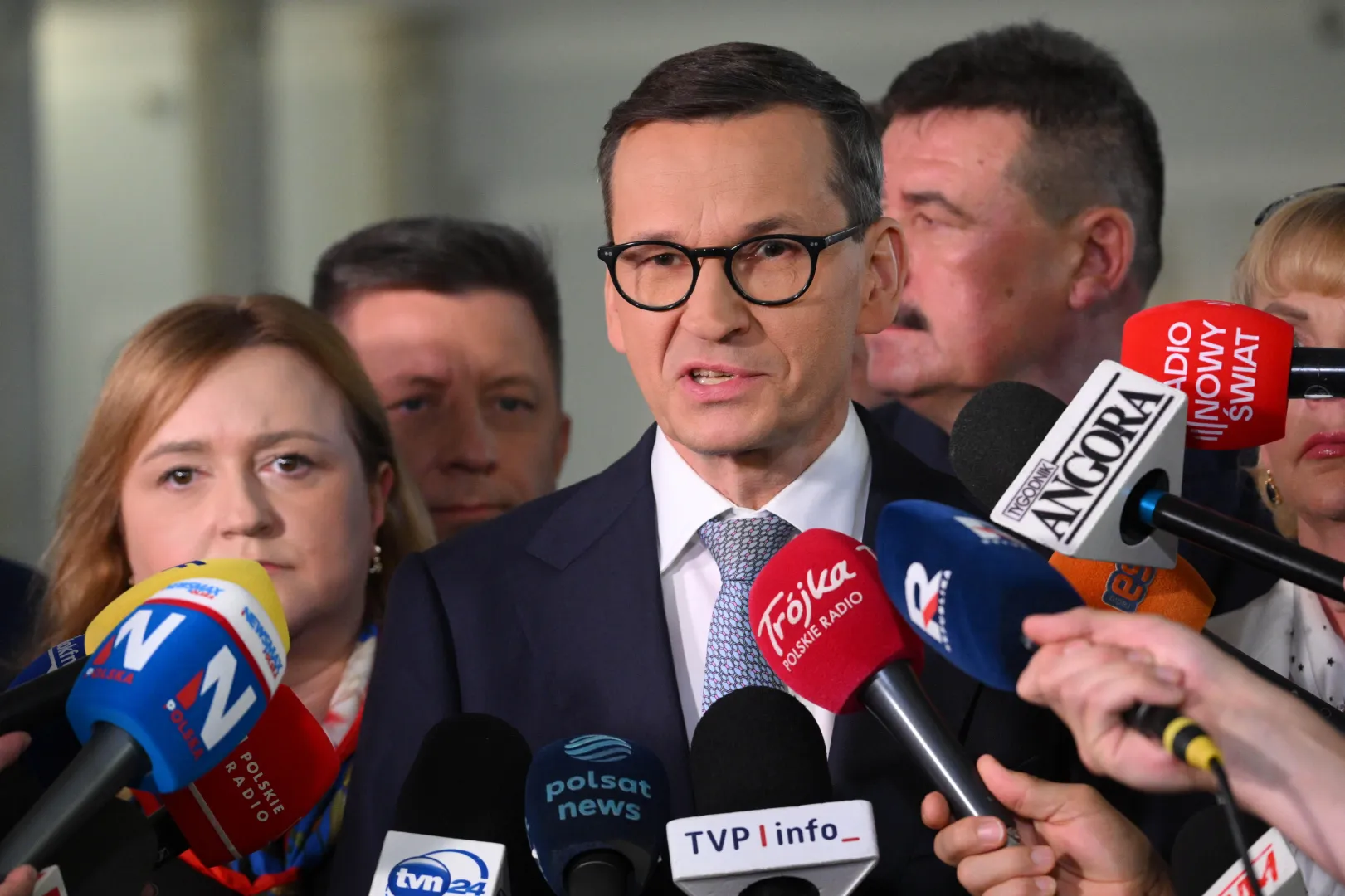 Lider Stowarzyszenia „Rozwój Plus”, poseł Mateusz Morawiecki. Fot. PAP/Radek Pietruszka