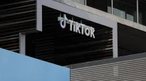 Logo TikToka. Fot. PAP/EPA/CAROLINE BREHMAN 