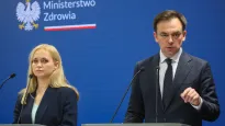 Minister zdrowia Jolanta Sobierańska-Grenda oraz minister finansów i gospodarki Andrzej Domański. Fot. PAP/PAP/Leszek Szymański