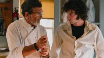  Dominic Sessa (P) i Antonio Banderas (L), kadr z filmu "Tony". Źródło: Facebook/M2 Films