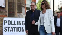 Keir Starmer, Victoria Starmer. Fot. PAP/EPA/NEIL HALL 