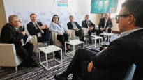 Debata organizowana w Sopocie przez PAP Biznes pt. „Local content w sektorze finansowym – między suwerennością a efektywnością”. Fot. PAP/	Andrzej Jackowski