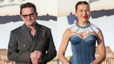 Aktor Bartłomiej Topa i aktorka Katarzyna Herman. Fot. PAP/Rafał Guz 