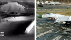 Był to drugi skuteczny atak SBU na Belbek w ostatnich dniach. Fot. X/ СБ України