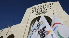 Stadion w Los Angeles, gdzie odbędzie się ceremonia otwarcia oraz zamknięcia igrzysk w 2028 roku, fot. PAP/EPA/CAROLINE BREHMAN