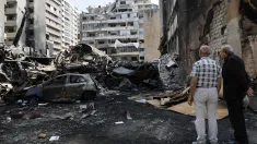 Zniszczenia po ataku Izraela na Liban Fot. PAP/EPA/WAEL HAMZEH