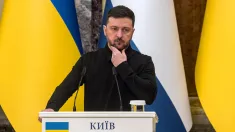 Prezydent Ukrainy Wołodymyr Zełenski. Fot. PAP/Vladyslav Musiienko