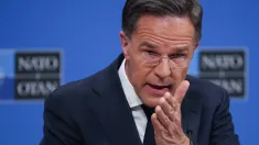 Mark Rutte, fot. PAP/EPA/Olivier Hoslet
